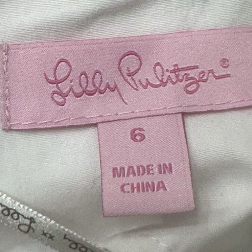 Lilly Pulitzer Franco Hotty Pink Forgot My Trunks Strapless Tie Back Dress 6 - Picture 8 of 9